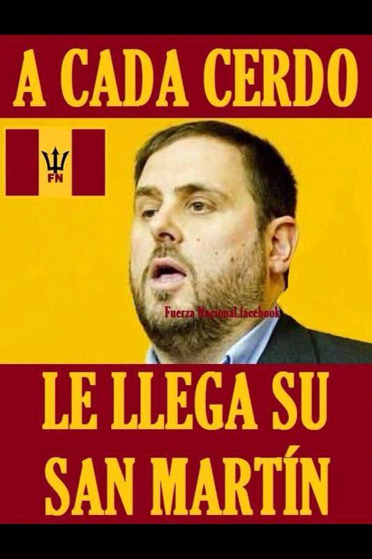 LaHoraAzulPP108 Oriol Junqueras, a cada cerdo, recuerda, le llega su San  Martin.....