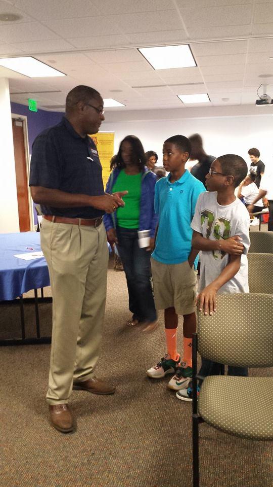 Enjoying the Clarence E. Lightner Y Achievers program kickoff. Amazing kids with bright futures!