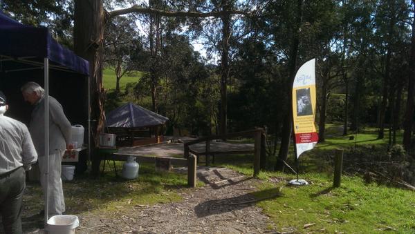 FOKCreek's tweet photo. Friends of Agnes Falls showing their new picnic ground in the fabulous South Gippsland sun #Gippsland #Victoria http://t.co/oq0GKoozlF
