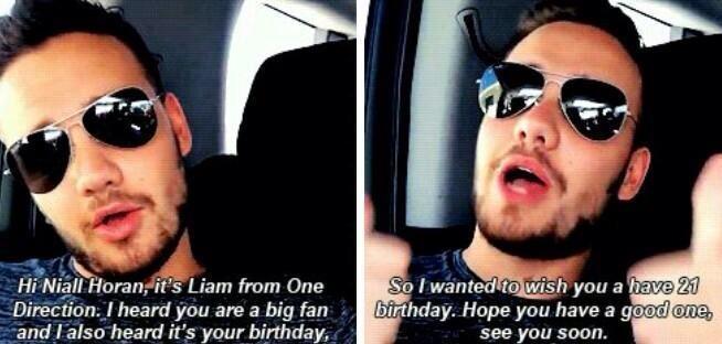 LIAM PAYNE JUST GREETED NIALL A HAPPY BIRTHDAY

NIALL HORAN IS THE LUCKIEST ONE DIRECTION FAN 