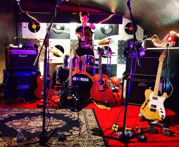 Killed the gig in Bath last night! Harry was ready for smashing his drums! Look our for our gigs in the near future!