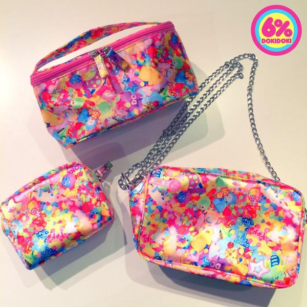 6dokidoki's tweet photo. 【原宿店で展示・ご予約受付中！】Colorful Rebellion柄のポシェットとポーチ全3型の発売が決定しました！ 
http://t.co/Nqa3PpkfgM http://t.co/I122lgXzer