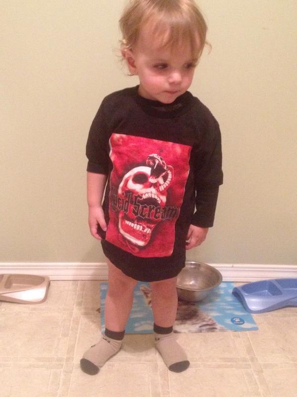 LucidScreamBand's tweet image. Youngest Lucid Scream Fan #RockerKid #MyDadsARockstar #rocknroll #rocknrollstar #LittleRockerInTraining #LittleRocker