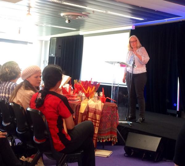 .<a href="/LeichhardtUC/">Leichhardt Uniting Church</a> very own <a href="/carol_hirt/">Carol Hirt</a> sharing her story of faith with 500 women at <a href="/UnitingWomenUCA/">UnitingWomen</a> #unitwoms #proud