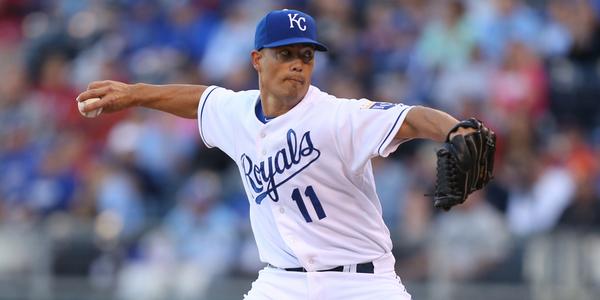 Royals's tweet photo. RECAP: @TheRealJGuts dominates over 8 spectacular innings as the #Royals beat the Red Sox, 7-1 http://t.co/i4wmHylyvM http://t.co/zLo5C3f5aY