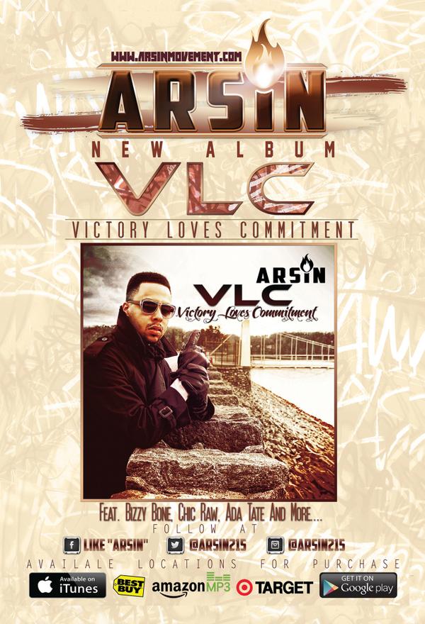 @ARSIN215 NEW ALBUM #VLC 10/19 in stores  @AOPlayers @Obz_LDN @Jst_Yakeia @MotaGuzman @moniquelain @RealEstateProdt