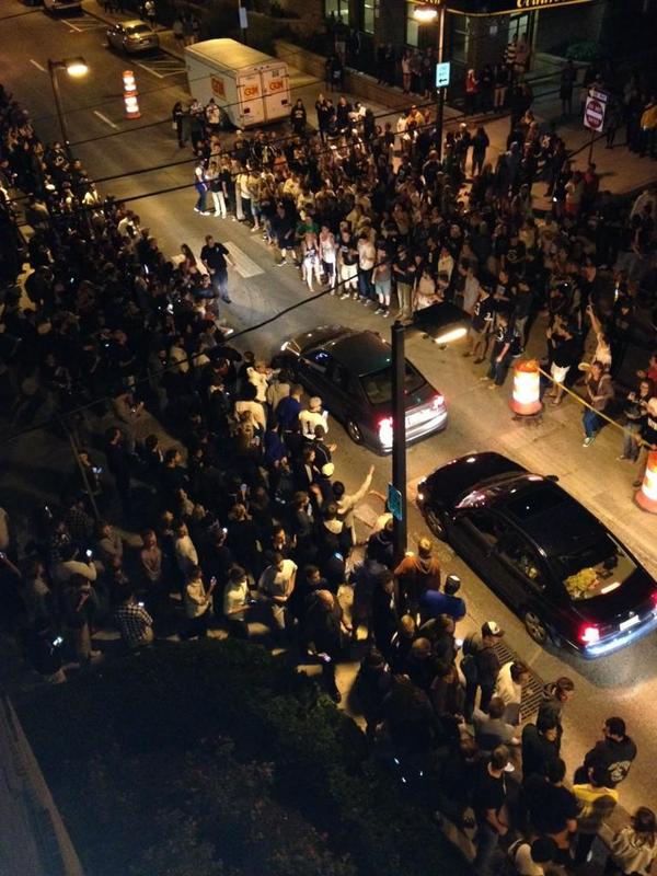 OnwardState's tweet image. Beaver Ave. is going wild right now after the win!