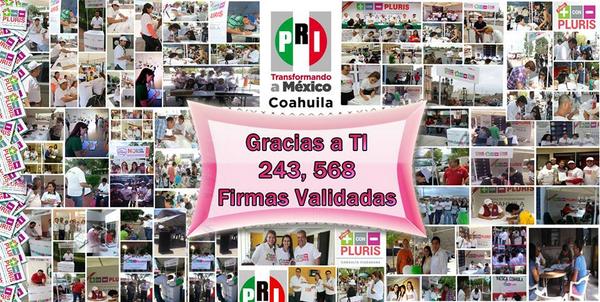 Gracias a ti, superamos la meta #MenosPluris #Coahuila <a href="/CCQ_PRI/">Cesar Quintanar Priego</a> <a href="/IvonneOP/">Ivonne Ortega</a> <a href="/PRI_Nacional/">PRI</a>