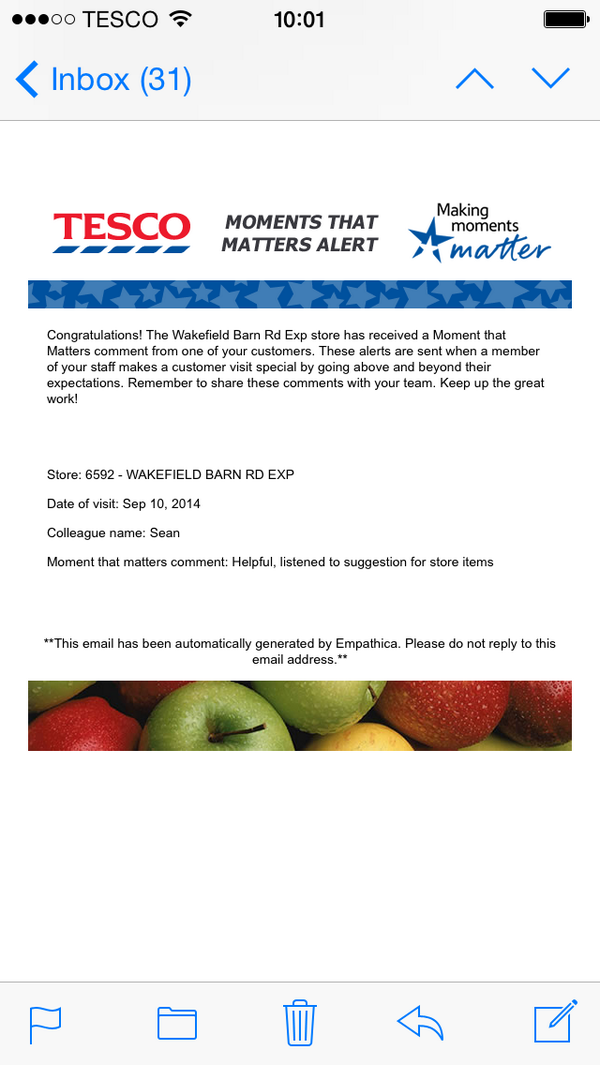 Great WOW comment for Sean. Example of listen to what customers want. <a href="/stevemanning371/">Steven Manning</a> <a href="/jenhiggins10/">@jenhiggins10</a>