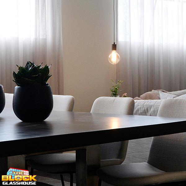 TheBlock's tweet photo. Who’d like to take a seat at @KarstanMaxine’s table? #RoomReveals #TheBlock http://t.co/de9LeZY0Kg