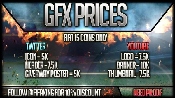 FIFAPROZ_'s tweet image. GFX PRICES FOR FIFA15

RT :)