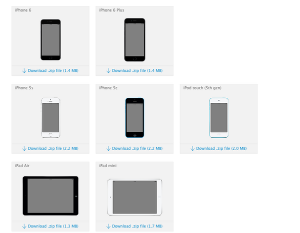 marvelapp's tweet photo. Check this out - Apple have official PSDS for all iOS devices! Had no idea...https://t.co/aIUy7IGVX2 http://t.co/nx7501Wy5Y