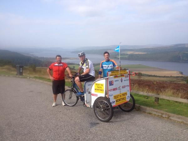 I guess you could say that today the Rickshaw Challengers have smashed the World Record #LEJOG #STRUIEHILL