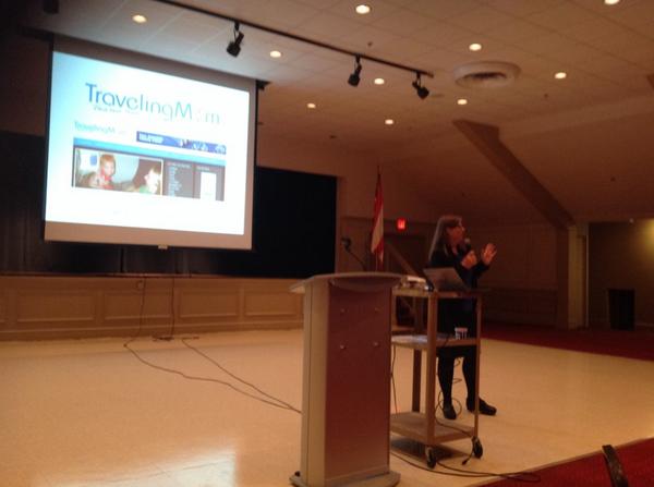 triwivesclub's tweet image. Look who&apos;s up!  The one and only @CindyRichards #tmom @travelingmoms #BloggyCon14 let the learning begin