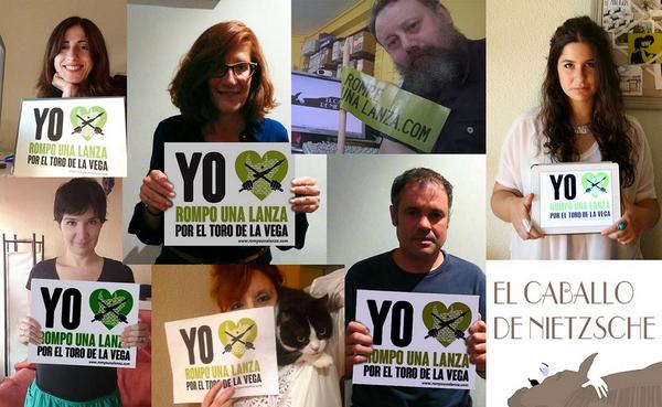 CaballodeN's tweet photo. Todo el equipo de El caballo de Nietzsche rompemos una lanza para exigir #StopToroDeLaVega http://t.co/nOtR4dIQJF
