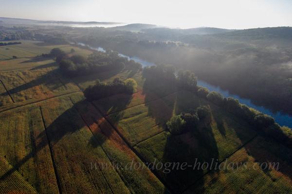 View over the Dordogne this morning