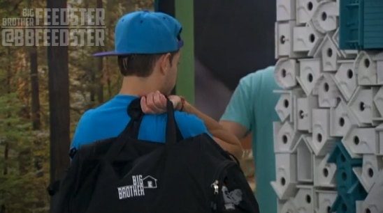 BBFeedster's tweet photo. Frankie has his bags packed. #BB16 http://t.co/IFbbpcwyZC