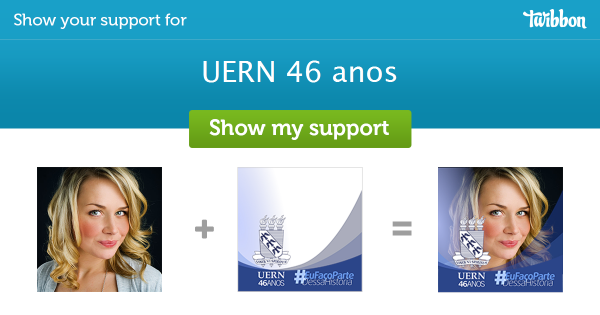 nildinholopes's tweet photo. Please help support UERN 46 anos, add a #Twibbon now! http://t.co/wp6ccvjy8N http://t.co/PzOtCQJ76K