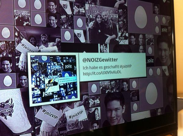 NOIZGewitter's tweet photo. Hahaha Twitterwallception! #joizVIP http://t.co/KGcNL35hLv