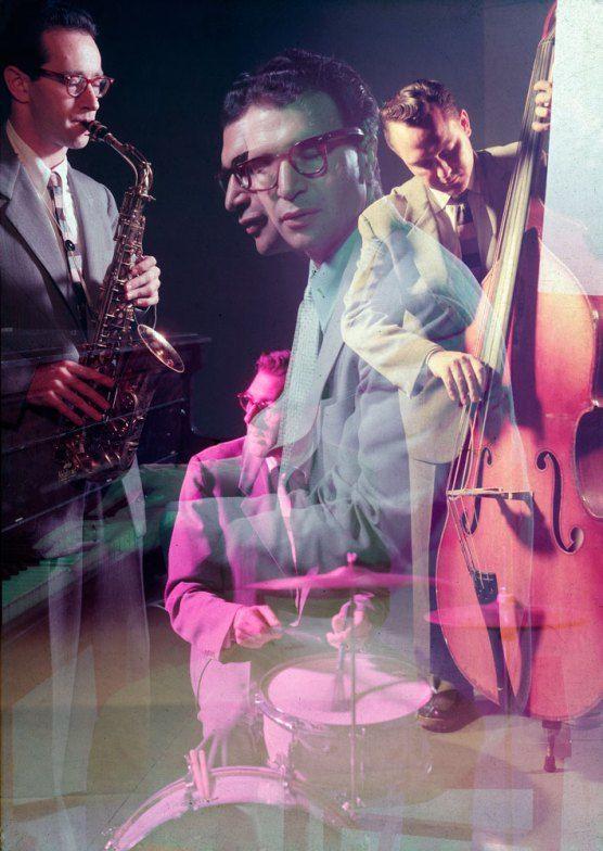 dmondolo's tweet photo. “@Ms_Golightly: #DaveBrubeck, #PaulDesmond, #JoeDodge &amp; #BobBates. Photo by #EliotElisofon http://t.co/RMiuYAgry8”👏👏👏