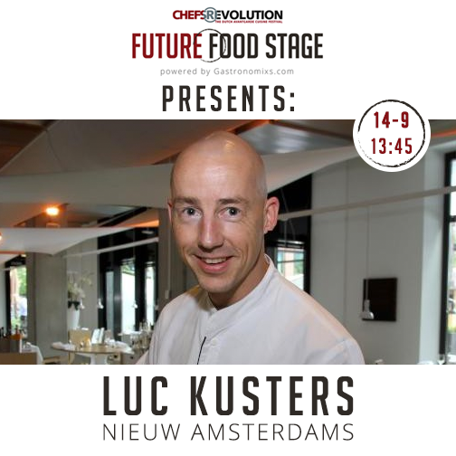 Nu in Zwolle #CR2014 op het Future Food Stage: Luc Kusters, @lucNxavier! Volg de updates van dit podium via #FFS!
