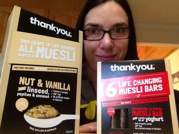 splasharama's tweet photo. I've had @thankyouAUS products before. Now I know @JusFlynn 's story so they are my new #fav #muesli & #bars #uncon14 http://t.co/bFtwDkRpGO