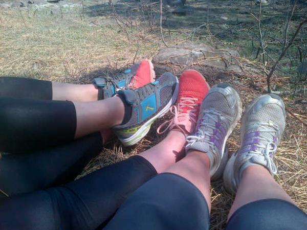 Sunday fitness with the girls! #fun #sohotoutside #fitness #healthy #gettingthere #awesometime