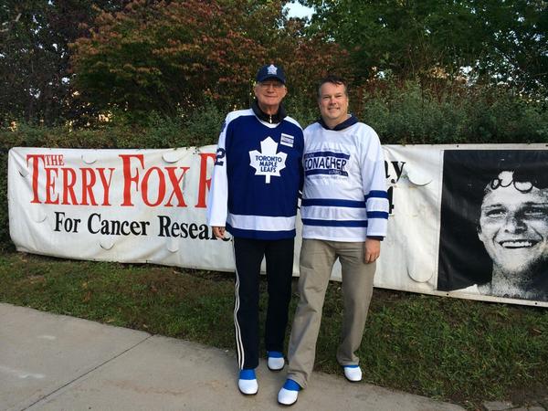 Ready for <a href="/TerryFoxCanada/">Terry Fox Foundation</a> in <a href="/BiionFootwear/">Biion Footwear</a> with 67 Cup Winner@MapleLeafs #voteconacher