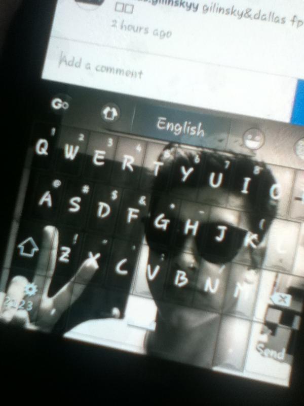 I_love_SamWoolf's tweet photo. You are my ☀ @jackgilinsky my keyboard is amazing http://t.co/RD1QesOqDH