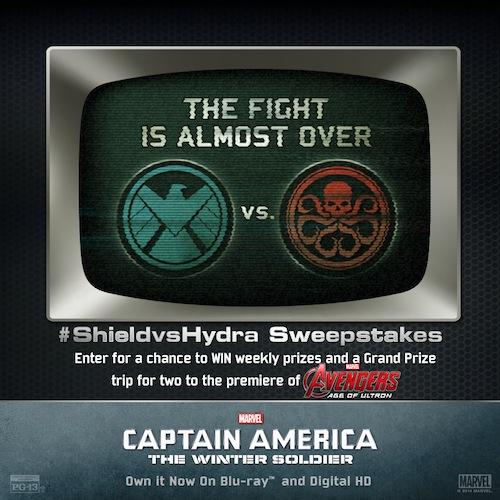 CaptainAmerica's tweet photo. Last chance to enter! #SHIELDvsHydra: http://t.co/0Ob5AD6UhH
(No purch necessary. Rules: http://t.co/rJCCgPHc0g) http://t.co/I4JtB2KMla