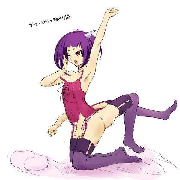 「ガーターベルト、多脚、脇 #フォロワーさんの好きな要素を詰め込んだ創作女子を描く」|やきとばりのイラスト