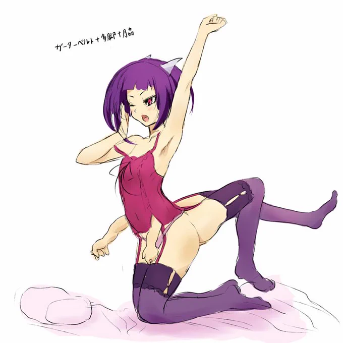 ガーターベルト、多脚、脇 #フォロワーさんの好きな要素を詰め込んだ創作女子を描く 正直難産でした。