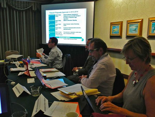 CLAFamilyLaw's tweet image. FLEXCOM meeting R-L Vice Chair @vkirker Chair @SupportEnforcer Outgoing Chair Andrew Cain. @calbarfamily #CalBarAM14