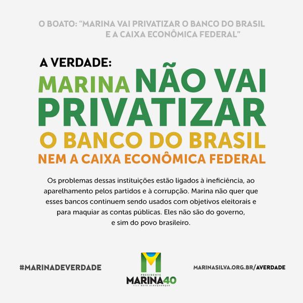 A única que vai mudar o Brasil - Marina Silva tá ao vivo na TV 40 tv40.marinasilva.org.br 
 
#SouMarina40