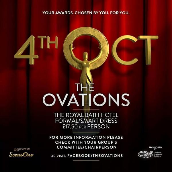 cerrichards's tweet image. Who's coming to the Ovations? 3 tickets left on @Regent_Rep table if you fancy it :)