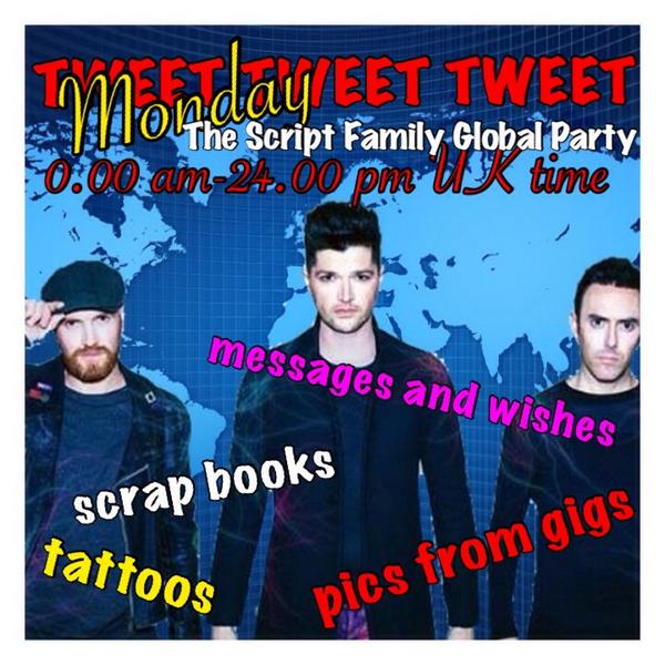 princess7bunny's tweet photo. 90 minutes to go!!! Lets do it! Timeline of fame has to be full! #NoSoundWithoutSilence #TheScriptFamilyGlobalParty 💚 http://t.co/cySDQNOdXl