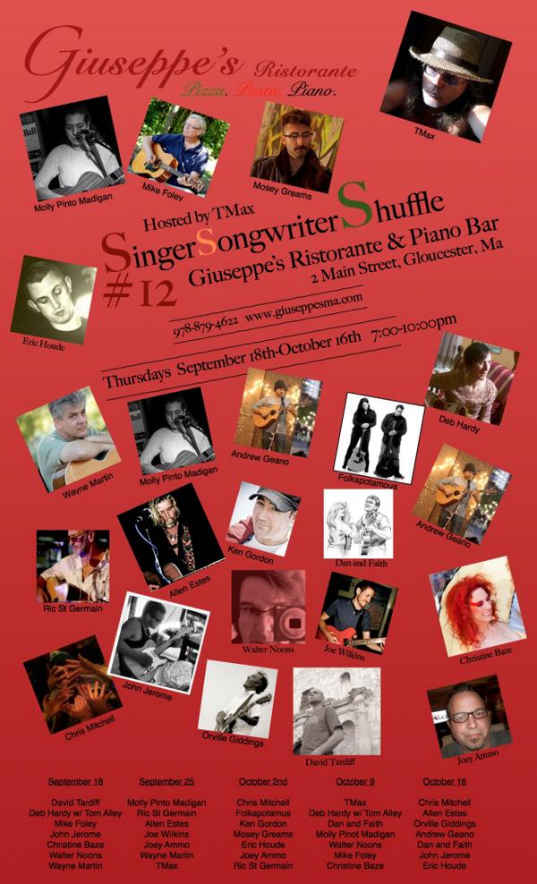 in case you are wondering, yes we have a new SingerSongwriterShuffle starting this Thursday! Here's the lineup