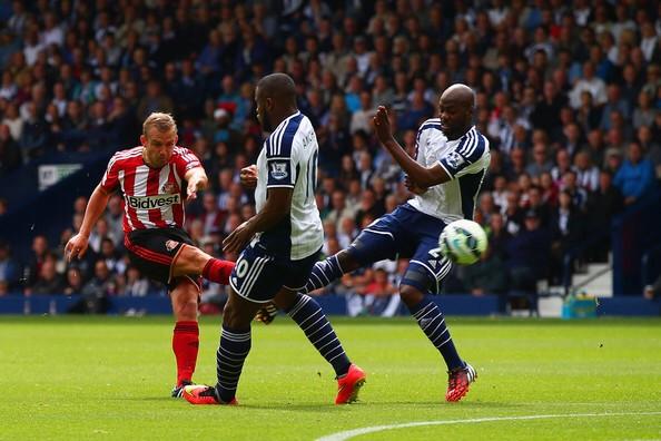 SunderlandAFC's tweet photo. Not like we need reminding but here's a pic of Catts' screamer that's up for GOTM -tweet #goal2 to @BBCMOTD to vote! http://t.co/pDdpDjyw8p