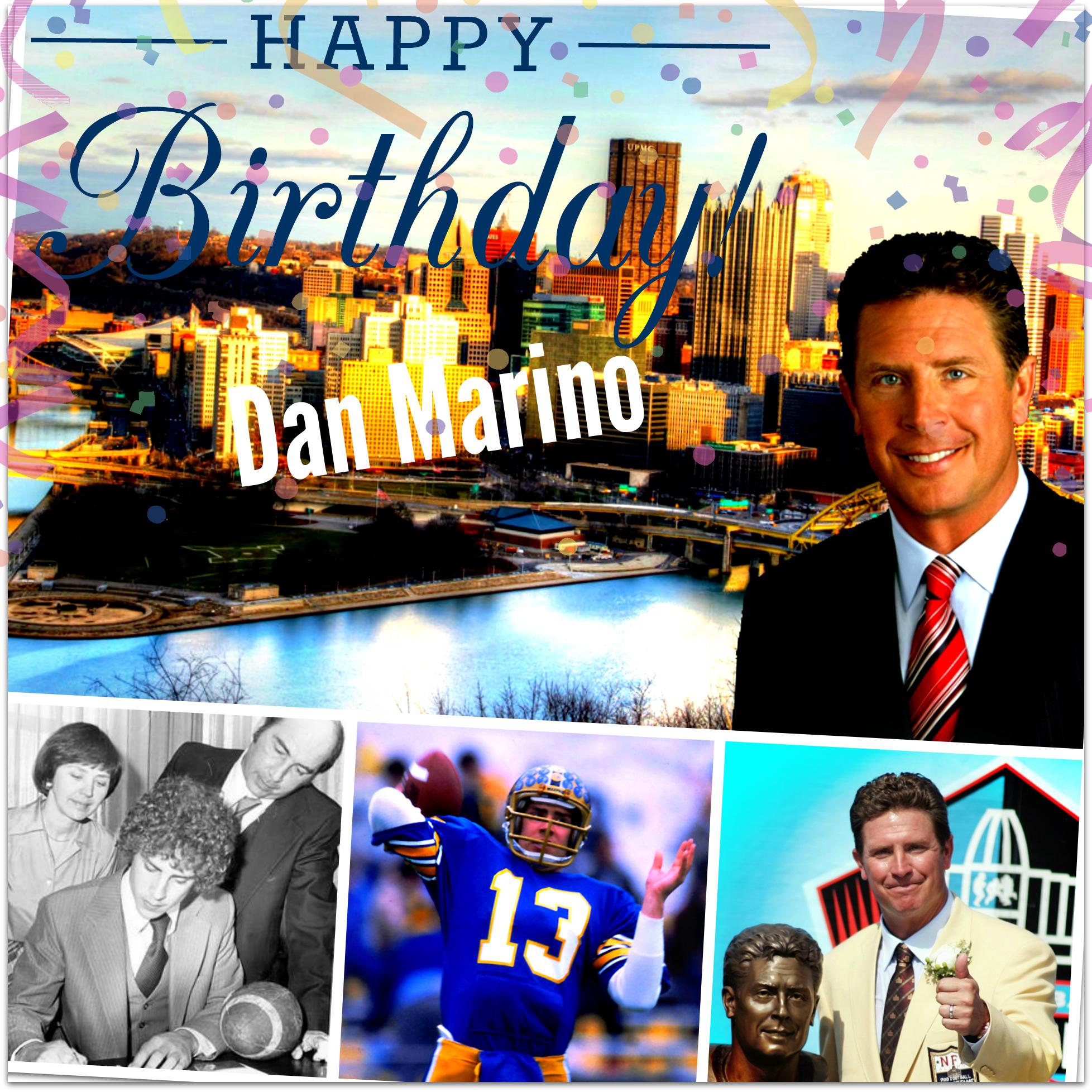 To wish Happy 53rd Birthday to former Pittsburgh Central Catholic High, Pitt and NFL Star Dan Marino! 