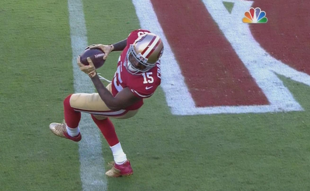   Michael Crabtree scores first TD at Birthday 