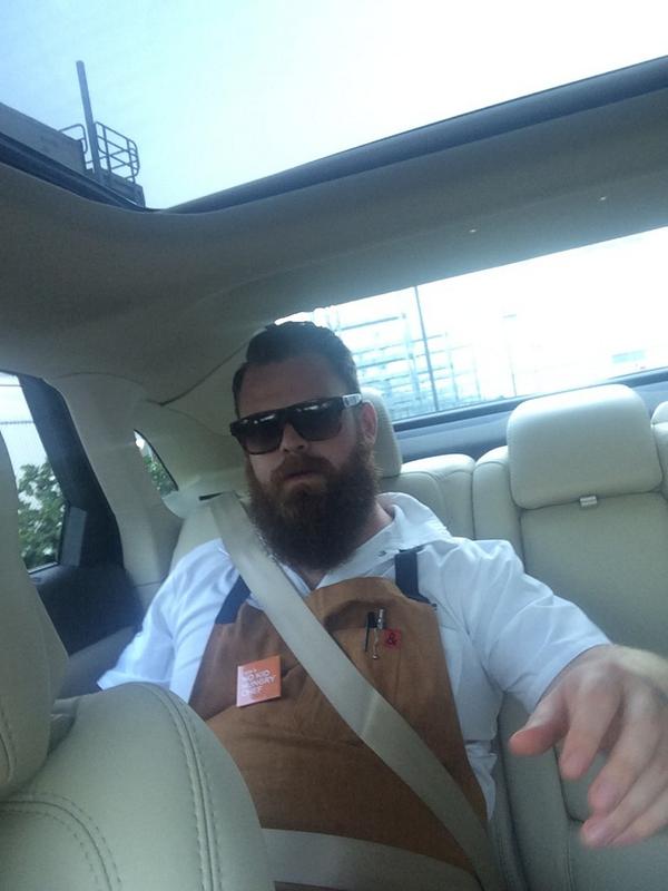 <a href="/LincolnMotorCo/">Lincoln</a> #tastethenation #bacon this car just massaged my cheeks PS Stephen deserves a raise! #testdrive