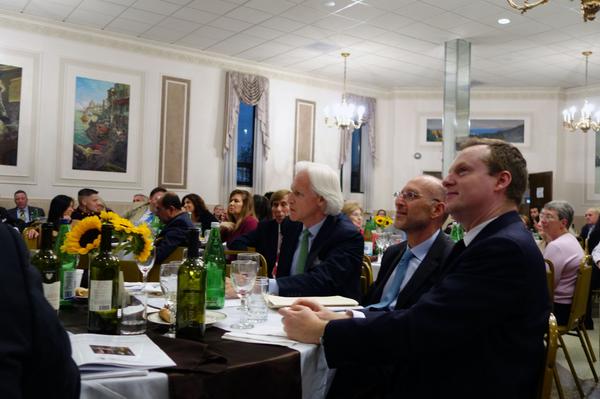 CiaoAmerica's tweet photo. @RobertEdsel @MonumentsMen honored by #COPILAS #CasaItalianaDC w/ #Italian Embassy @LucaFranchettiP & Simone Carta http://t.co/qaPKwCrA4S