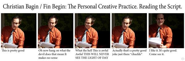 Fin_Begin's tweet image. A compelling and painful insight into oftentimes of my creative practice. #mfringe #finbegin #creativeprocess