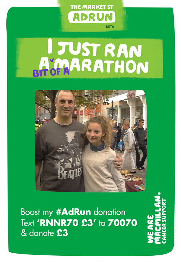 adrun14's tweet photo. Some sweet father and daughter bonding supporting @MacmillanMANC #adrun http://t.co/xmoeKlxIYv