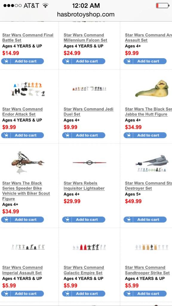 Hasbrotoyshop has jabba & speeder bike available for cheaper price @yak_face #starwars