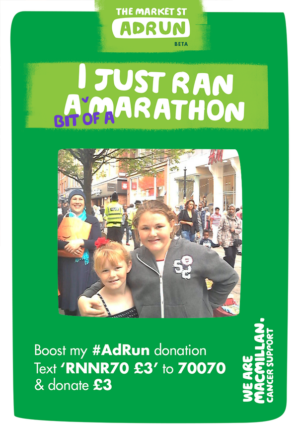 adrun14's tweet photo. These young gals ran twice! 4x126yards = 1.09% of a marathon whilst out shopping http://t.co/bDcXP6gVM1