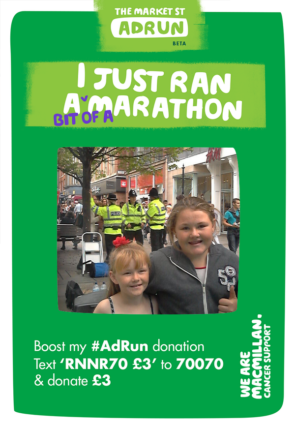adrun14's tweet photo. These young gals ran twice! 4x126yards = 1.09% of a marathon whilst out shopping http://t.co/bDcXP6gVM1