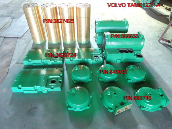VOLVO PENTA  TAMD-122P-A:866655（housing）；3825724(cover)；3827495（Heat Exchanger eleme）；849032(cap)；866710(end )