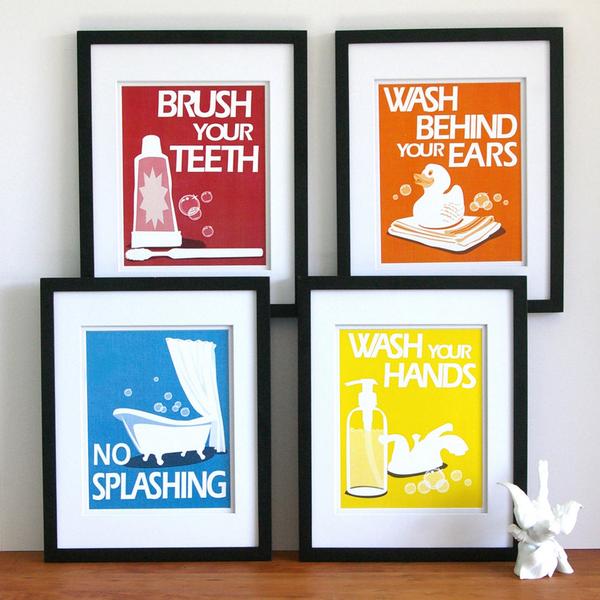 BathsComplete's tweet image. Brighten up your #bathroom with some quirky artwork!