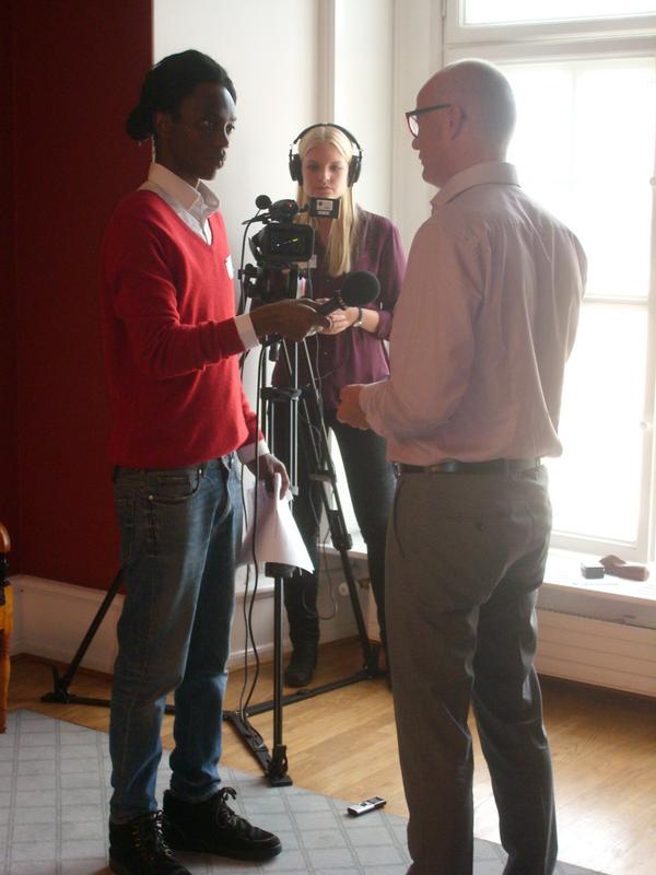 Har været en tur på Christiansborg, hvor jeg har interviewet Mike Legarth (K). Temaet var udkantsdanmark.